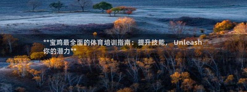 耀世平台代理注册登录不了：**宝鸡最全面的体育培训指