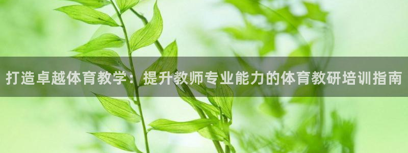 耀世平台代理注册登录：打造卓越体育教学：提升教师专业