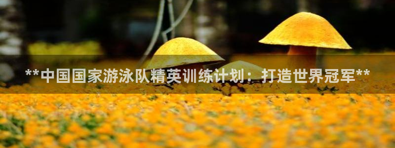 耀世令是什么：**中国国家游泳队精英训练计划：打造世
