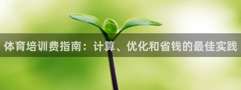 耀世娱乐可以玩吗是真的吗：体育培训费指南：计算、优化
