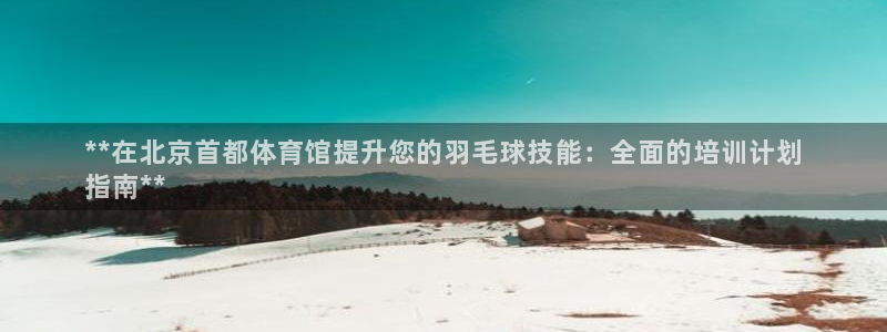 耀世平台招商：**在北京首都体育馆提升您的羽毛球技能