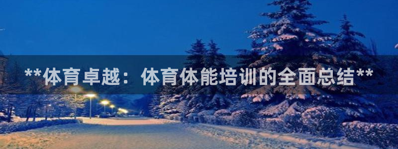 耀世璀璨：**体育卓越：体育体能培训的全面总结**